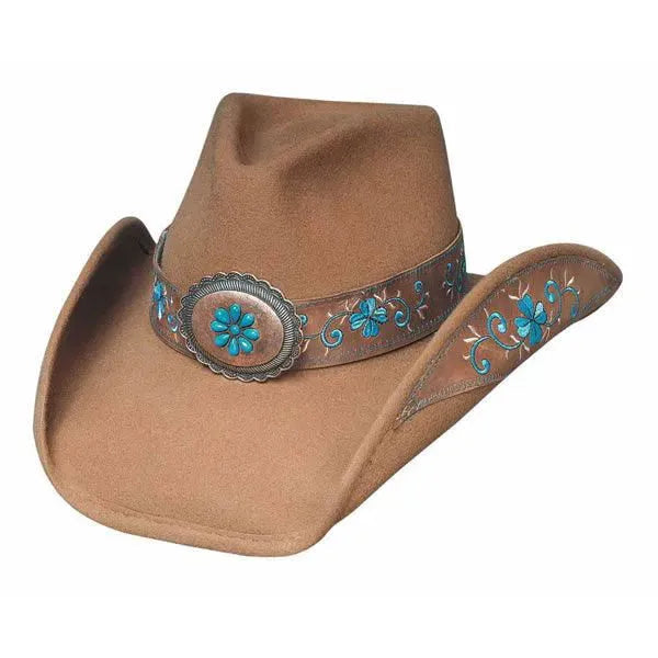 Bullhide All for Good - Sombrero de vaquera de fieltro de lana moldeable para mujer