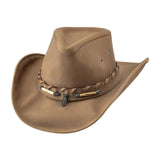 Bullhide Briscoe - Sombrero vaquero de cuero