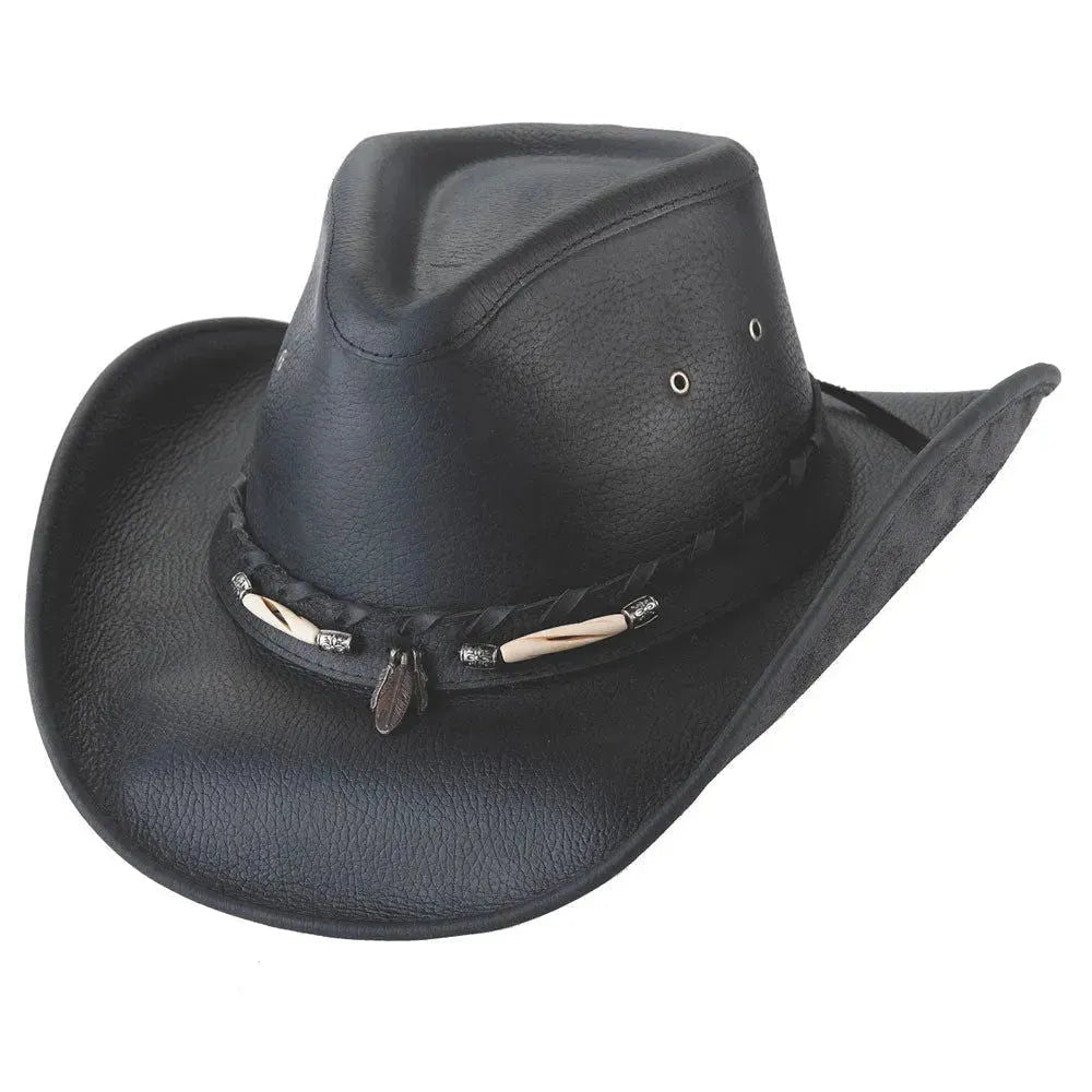 Bullhide Briscoe - Sombrero vaquero de cuero