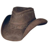 Sombrero de vaquero de cuero - Polvo quemado de Bullhide