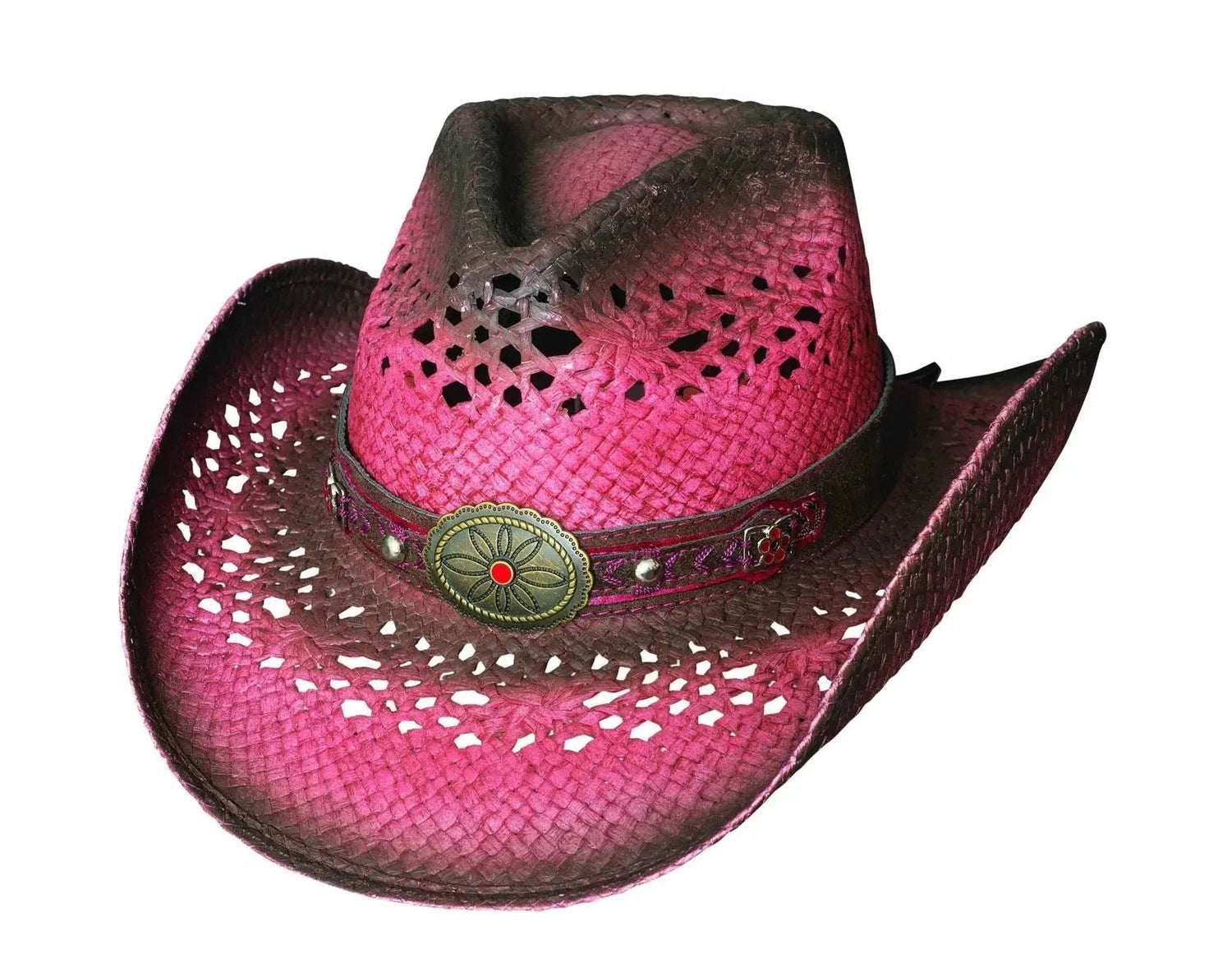 Sombrero de vaquera de paja Bullhide Closer