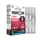 Zade Vital Probiyotik Feminen Probiotic Dietary Supplement for Women's Health - 30 Capsules