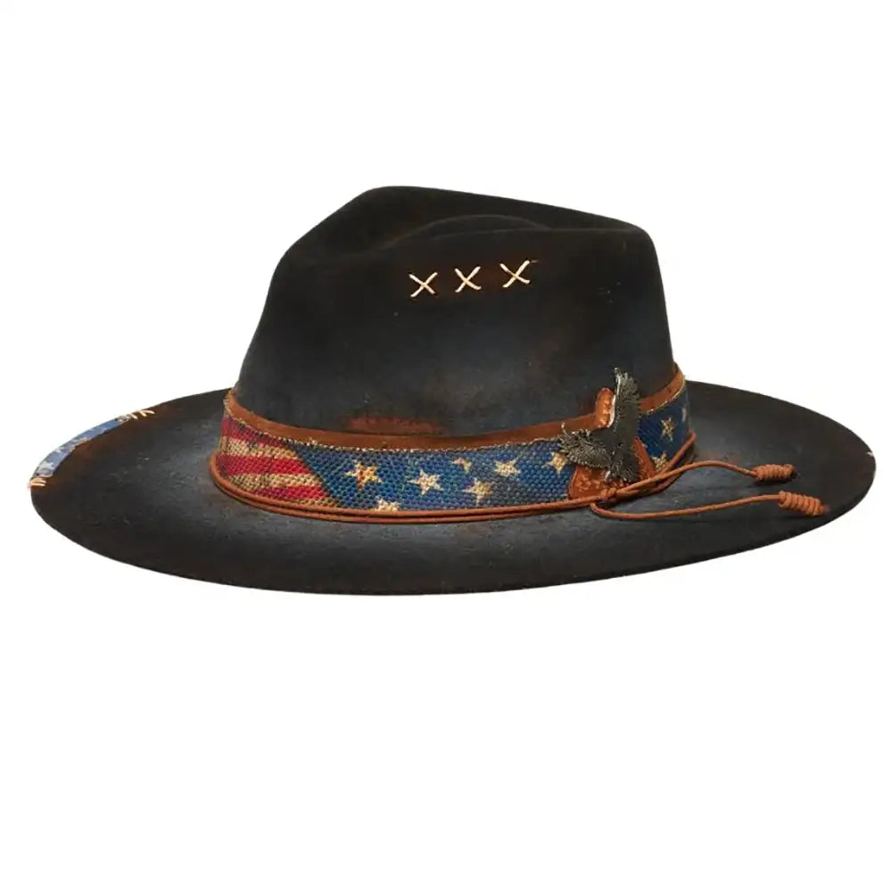 Sombrero Fedora California Hats Ameri de fieltro de lana estilo Outback