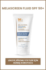 Ducray Melascreen Protective Anti-Spot Fluid SPF50+ - Anti-Aging, Water-Resistant Sunscreen for Sensitive Skin - 1.69 fl oz