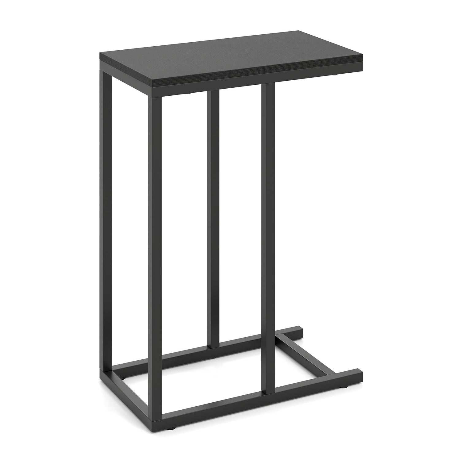 Mesa auxiliar en forma de C con estructura de metal de alta resistencia