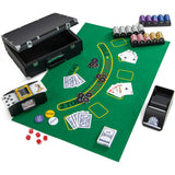 Fichas de póker de 14 gramos, 300 piezas, juego de fichas de póker para casino, color negro