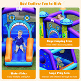 Castillo Hinchable con Tobogán de Agua y Soplador de 550W