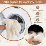 Mesa Auxiliar para Gatos, Casa para Gatos con Poste Rascador