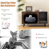 Arenero para gatos con mueble de doble puerta