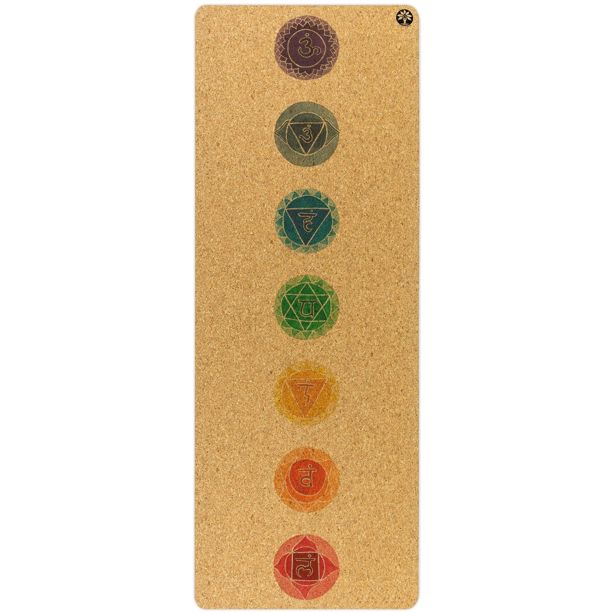 Esterilla de yoga Chakras Original de corcho