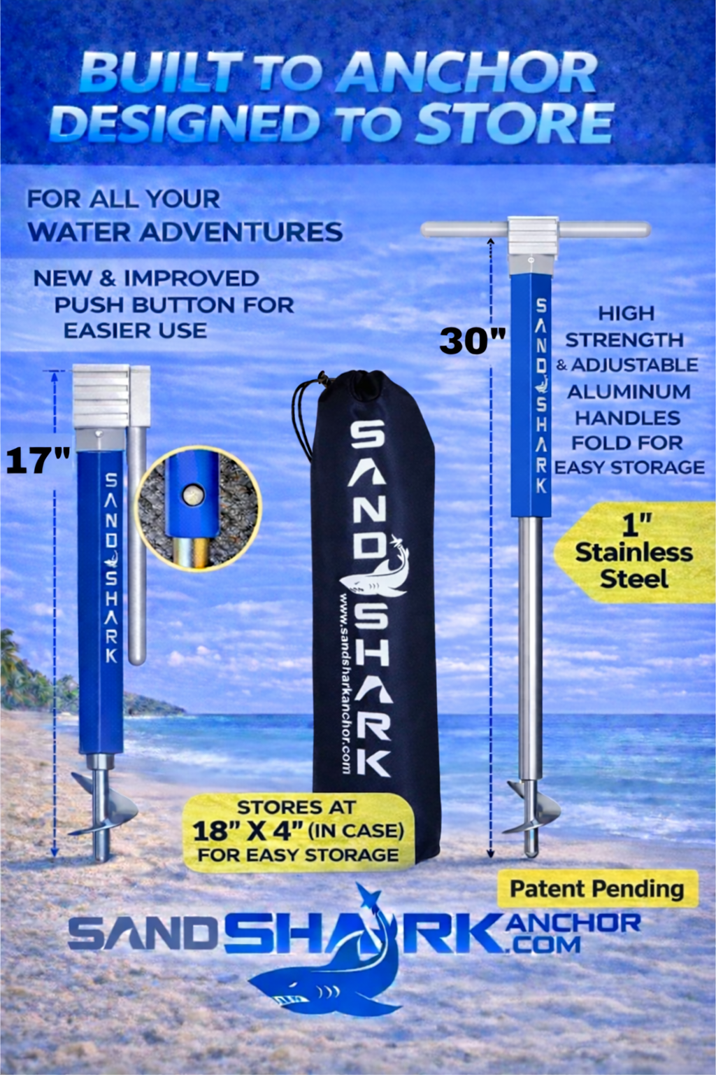 PWC 3.0 Anchor by Sandshark – The Ultimate Anchor for Jet Skis & Personal Watercraft