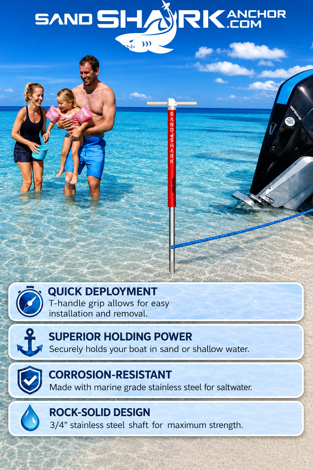 Ultimate Large - Hélice de primera calidad para barcos y pontones, de acero inoxidable (29"-48", caja)