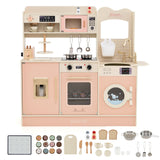 Juego de cocina de juguete de imitación para niños con luz y sonido