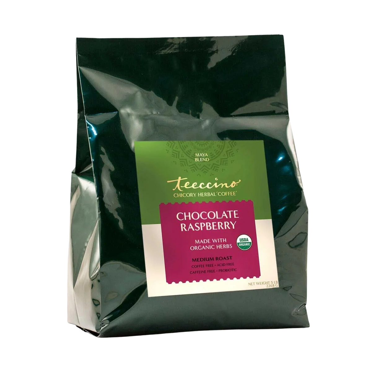 Café de hierbas achicoria, chocolate y frambuesa