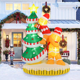 7 Feet Inflatable Christmas Tree with 7 Internal LED Lights and Built-in Fan