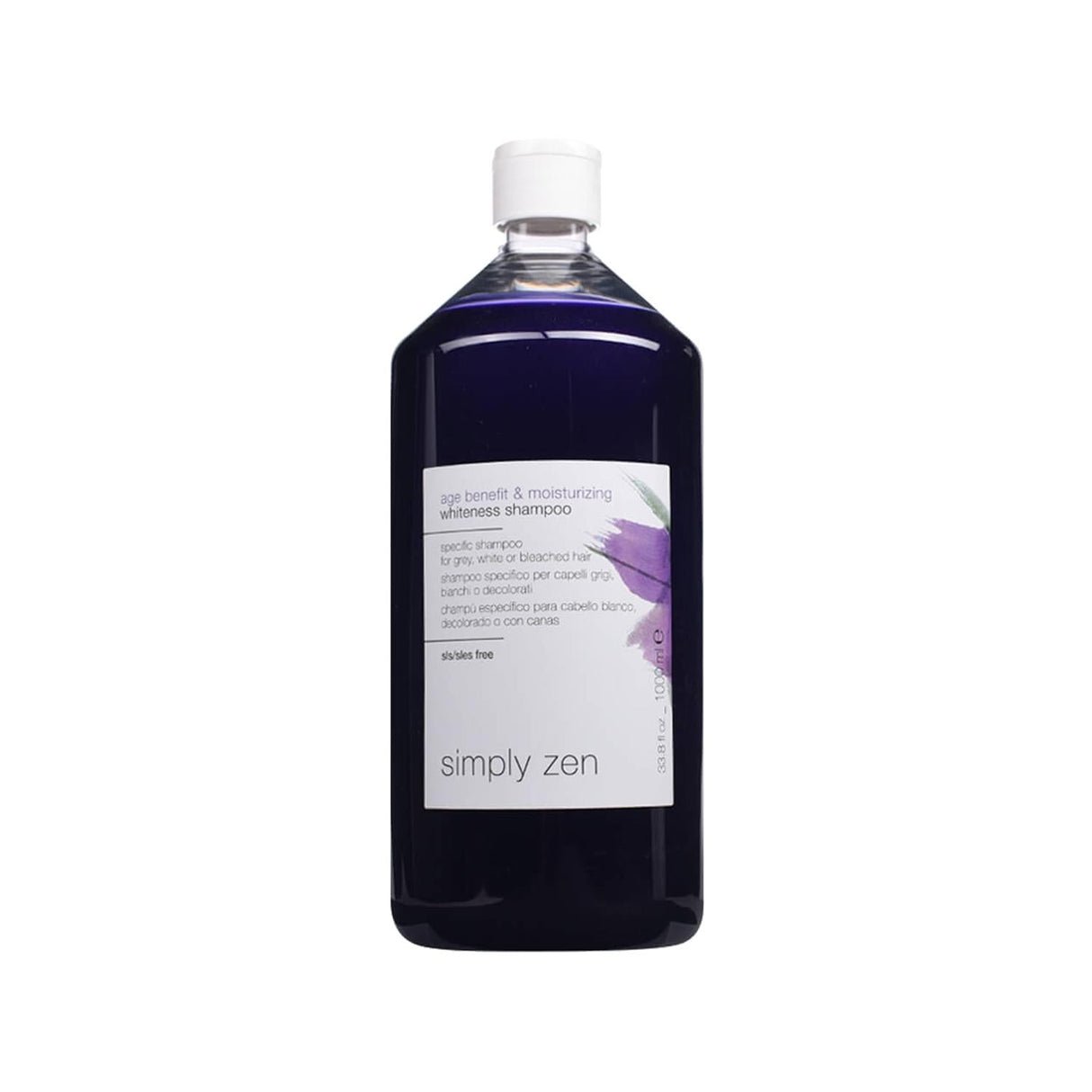 Simply Zen Age Benefit & Moisturizing Whiteness Shampoo: Hydrate, Brighten & Enhance Mature Gray Hair - 33.81 fl oz