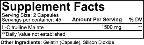 NutraKey L-Citrulline Malate 1500mg, 90 Cápsulas