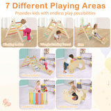 Juguetes de escalada para niños pequeños 7 en 1 con rampa reversible