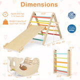 Juguetes de escalada para niños pequeños 7 en 1 con rampa reversible