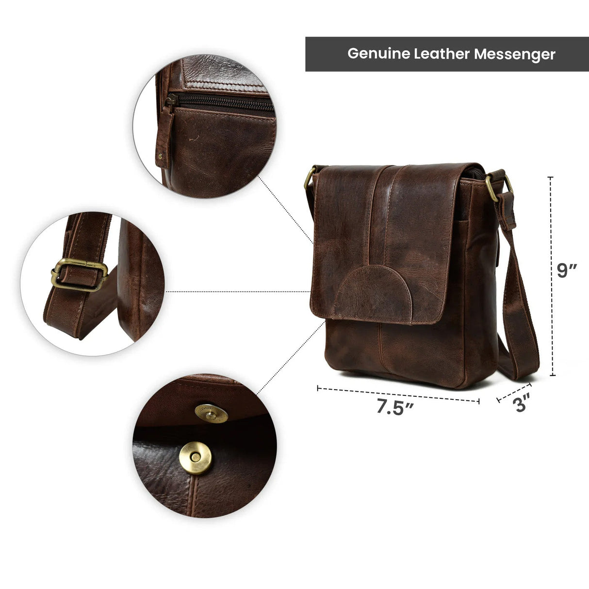 Bandolera Clásica Cocoa