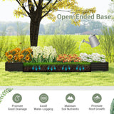 Large Outdoor Metal Planter Box for Vegetable Fruit Herb Flower-Coffee