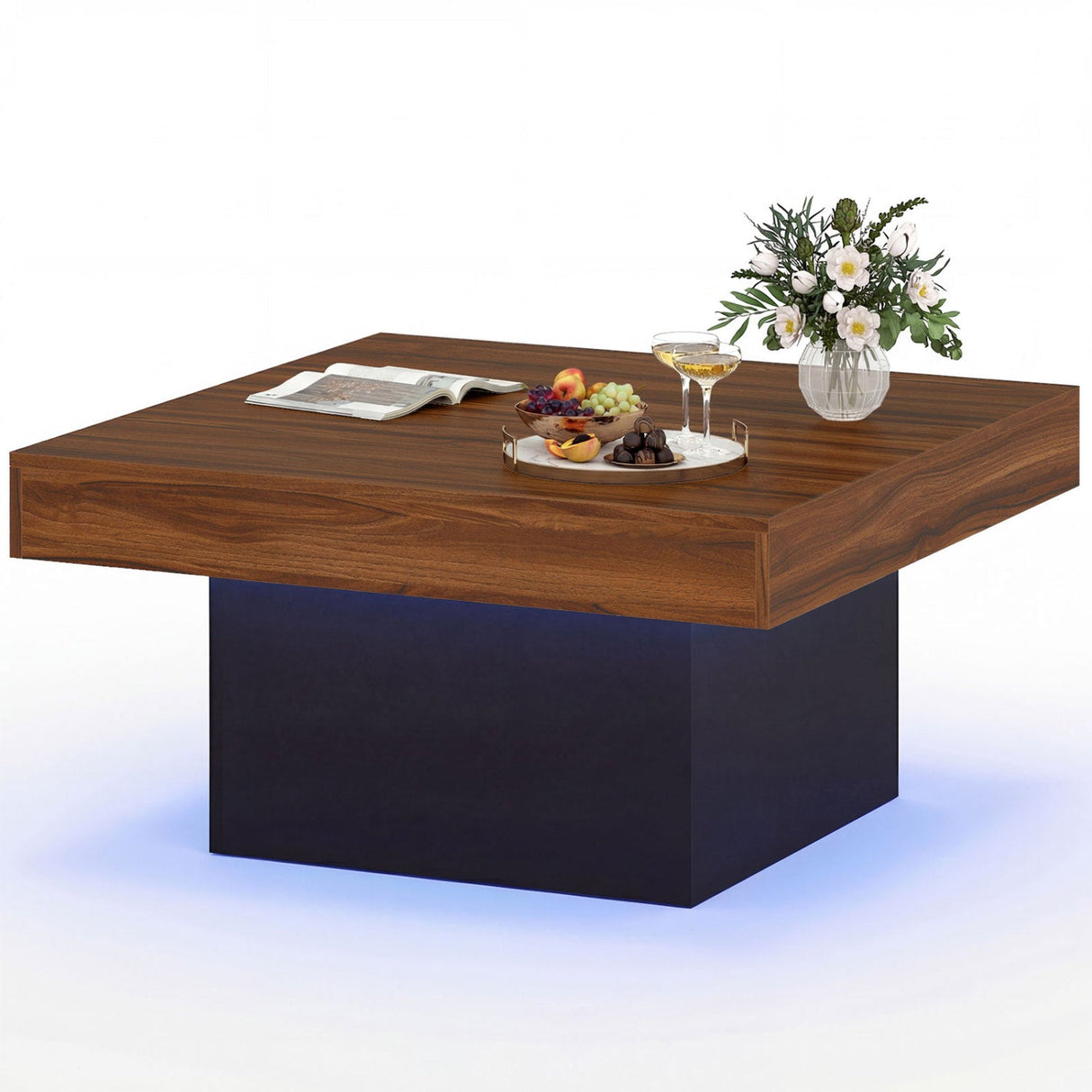 Mesa Auxiliar/Mesa de Centro con Luces LED y Modos Dinámicos