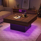 Mesa Auxiliar/Mesa de Centro con Luces LED y Modos Dinámicos