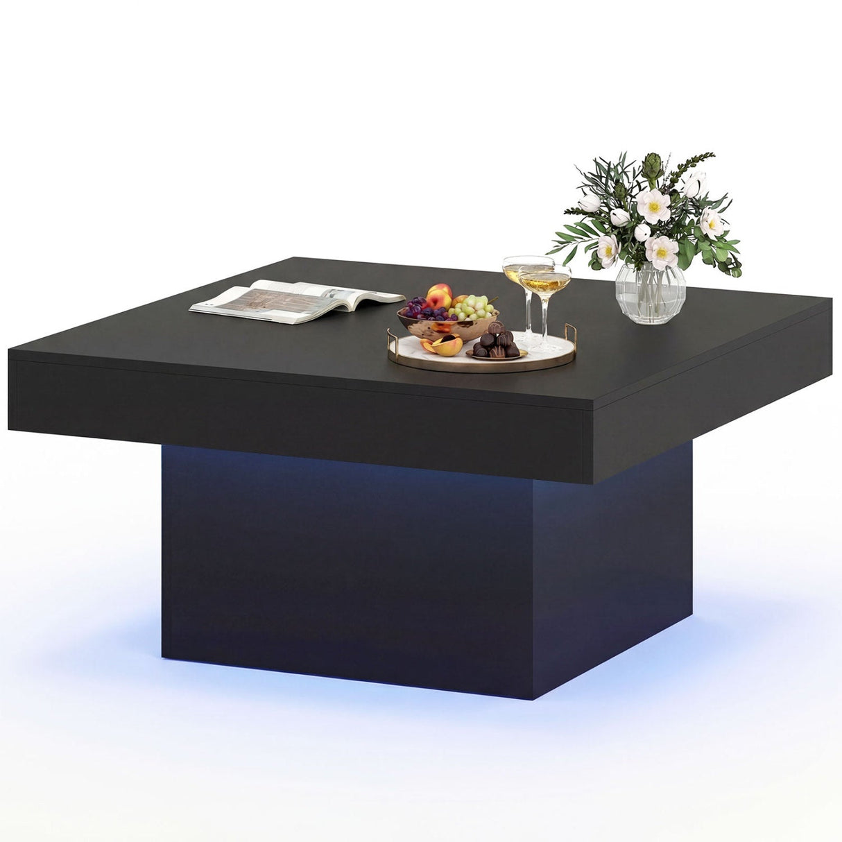 Mesa Auxiliar/Mesa de Centro con Luces LED y Modos Dinámicos