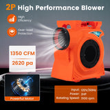 Soplador de aire comercial de 1500 W y 2 HP para casa inflable gigante de exterior