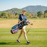 Juego completo de palos de golf para mujer diestra con cubierta para lluvia