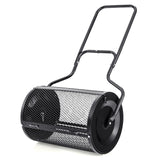 24 Inches Peat Moss Spreader with Upgrade Side Latches and U-shape Handle-Green