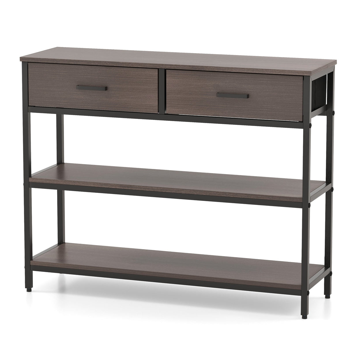 Mesa de consola con cajones plegables de tela para recibidor