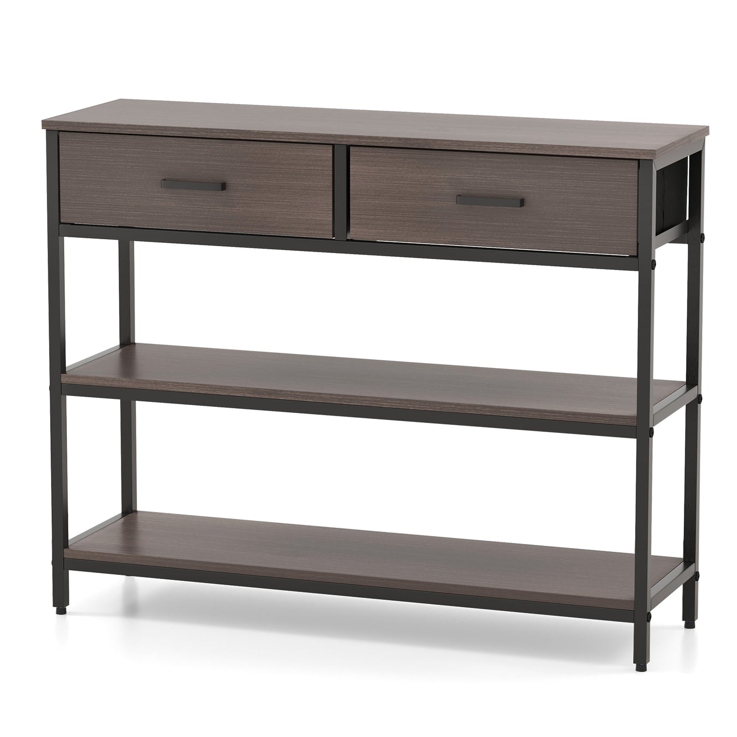 Mesa de consola con cajones plegables de tela para recibidor