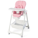 Convertible Infant Dining Chair with 5 Backrest and 3 Footrest Positions