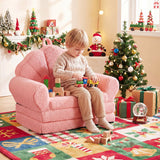 Sofá Infantil Convertible 2 en 1 Silla Plegable para Niños Pequeños