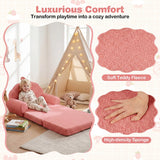 Sofá Infantil Convertible 2 en 1 Silla Plegable para Niños Pequeños
