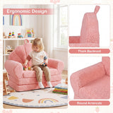 Sofá Infantil Convertible 2 en 1 Silla Plegable para Niños Pequeños