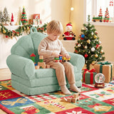 Sofá Infantil Convertible 2 en 1 Silla Plegable para Niños Pequeños