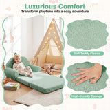 Sofá Infantil Convertible 2 en 1 Silla Plegable para Niños Pequeños