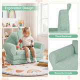 Sofá Infantil Convertible 2 en 1 Silla Plegable para Niños Pequeños