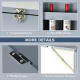 Mesa plegable de pared con pizarra