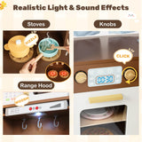 Corner Play Kitchen with Lights and Sounds for Ages 3+