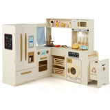 Corner Play Kitchen with Lights and Sounds for Ages 3+