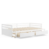 Sofá cama extensible de individual a king con nido y 2 cajones de almacenamiento
