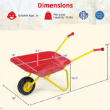 Carretilla Costzon para niños con ruedas todo terreno - Rojo