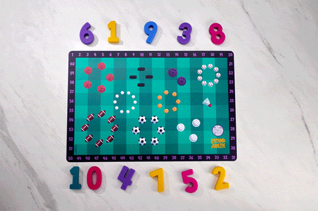 Paquete de 3 manteles individuales de matemáticas