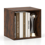 Cube Storage Organizer Stackable Open Book Shelf Wooden Display Shelving Unit