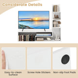 Cube TV Stand for TVs up to 50 Inch Media Console Table with Storage Shelves