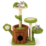 Lindo Árbol para Gatos, Centro de Actividades para Mascotas de Interior, Tipo Selva - Verde