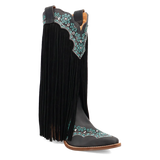 Botas vaqueras de mujer Dingo Tequila Sunrise de piel de ante